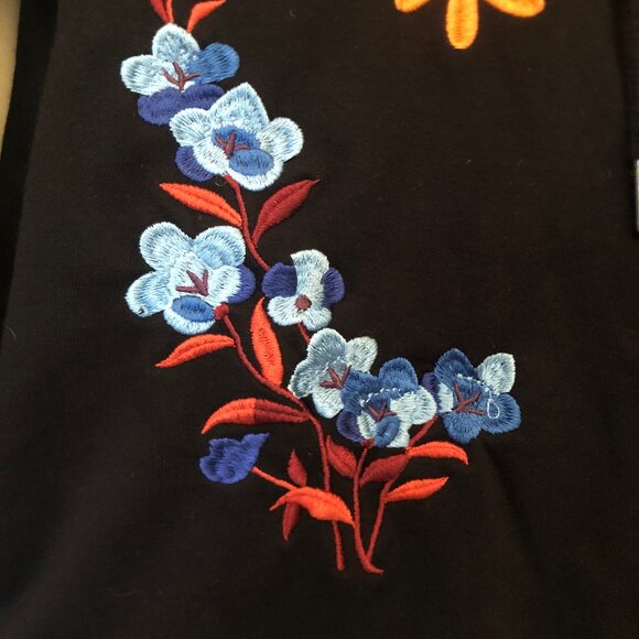 Cynthia Rowley embroidered zip-up hoodie sz XL - Picture 6 of 15